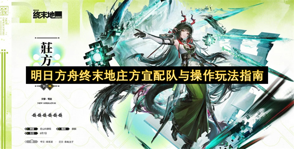 庄方宜配队指南